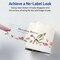 Avery Printable Sticker Paper, 8.5" x 11", Glossy Clear, Permanent Adhesive, Laser/Inkjet Compatible, 7 Full-Size Label Sheets (4397)
